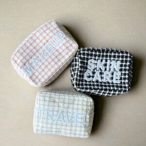 Tweed Makeup Bags, Choose 1 from these XL Bags, Skin, Makeup, Travel